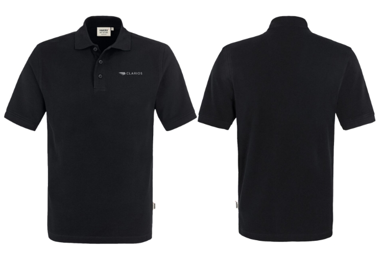Bild von Herren Poloshirt Classic, Farbe: schwarz und weiß