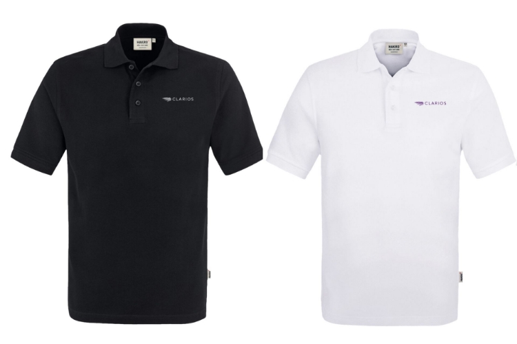 Bild von Herren Poloshirt Classic, Farbe: schwarz und weiß